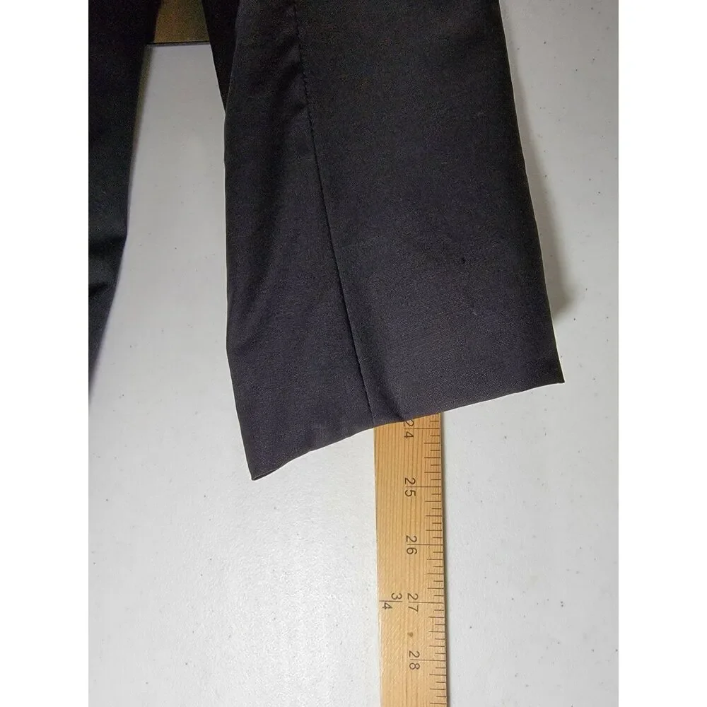 Kiton 14 Micron Super 180's Black Wool Suit Jacket Blazer Sport Coat - 50R